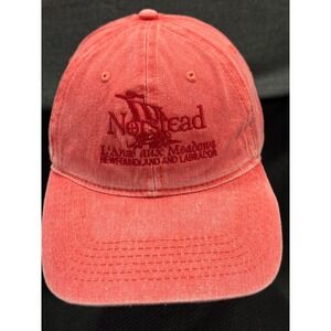 Authentic Atlantic Apparel Baseball Cap Men's One Size Red Cotton Norstead Hat